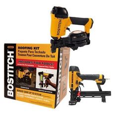 a cordless driller and power tool in a box