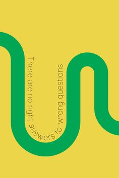 a green and yellow poster with the letter u in it's center, on a yellow background