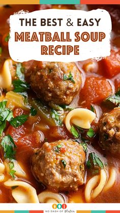 the best and easy meatball soup recipe