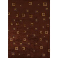 an area rug with squares and rectangles on it