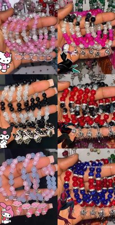 Hello Kitty And Spiderman Bracelet, Kuromi Bracelet, Sanrio Mymelody, Couples Bracelets