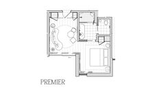 the floor plan for a studio apartment