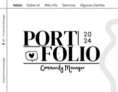 the logo for port follo community manager