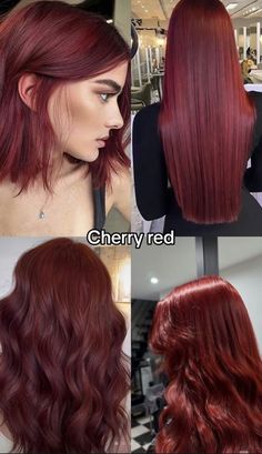 Dark Ruby Red Hair Color, Carrot Red Hair, Celebrities Red Hair, Strawberry Dyed Hair, Intense Cherry Red Hair, Red Hair Color Bright, Hair Colors For Hazel Eyes, Summer Red Hair Color, Red Hair On Brown Skin