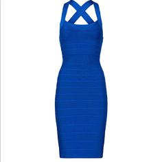 Gorgeous Bandage Dress From Herve Leger, Size M, Runs Small Bandage Dress Herve Leger, Herve Leger, Bandage Dress, Limited Time, Dresser, Color Blue, Midi Dress, Running, Womens Dresses