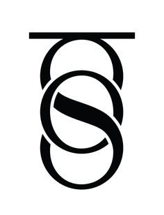 the letter s is made up of two circles and has a black frame on it