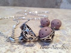 Diffuser necklace essential oils pendant Bali by Bodynovelties, $40.00