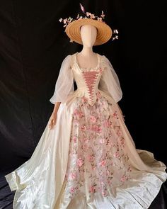 The beauty of victorian era dresses Era Dresses, Victorian Era Dresses, Rococo Dress, 18th Century Dress, Rococo Fashion, Fairytale Fashion, Old Fashion Dresses, 18th Century Fashion, Old Dresses