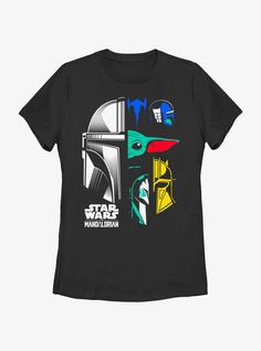 100% CottonWash cold; dry lowImportedListed in women's sizes Star Wars Shirt Ideas, Mando Helmet, The Mandalorian Grogu, Star Wars T Shirts, Mandalorian Grogu, Star Wars Light, Star Wars The Mandalorian, Star Wars Birthday, Star Wars Tshirt