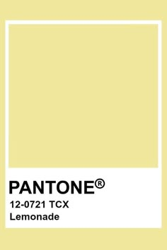 pantone's duckling yellow paint is shown in the color chart for this painting