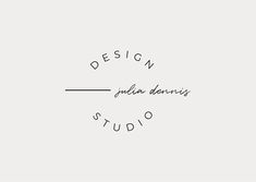 the logo for studio design, which has been designed by person and is handwritten in black