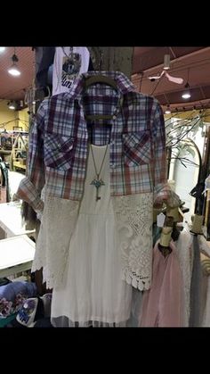 an image of clothing on display in a store