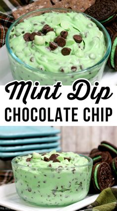 Mint Dip Mint Chocolate Chip Dip, Chocolate Cream Cheese Dip, Desert Dips, Cream Cheese Mints Recipe, Mint Dip, Cottage Cheese Dips