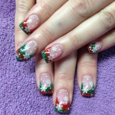 Thankful Nails, Snowflakes Nails, Holidays Nails, Nail Shape Chart, Mom Nails, Christmas Snowflakes Nails, Nails Xmas, Xmas Nail Designs