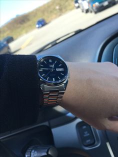 affordable  automatic watch under $200 . #seiko5 #snxs77 #automatic -watch #classic look. Affordable Automatic Watches, Blue Dial Watch, Affordable Watches, Automatic Watches For Men, Kids Watches, Automatic Watch, Jaeger Watch