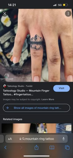 an image of someone's hand with tattoos on it, and the text above them reads