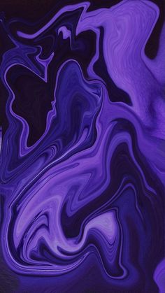 an abstract painting with purple and black colors