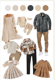 Fall Fam Pic Outfits, Family Fall Pictures Color Schemes, Fall Neutrals Family Pictures, Fall Inspo Family Pictures, Family Photo Outfits Mom Red Dress, Family Picture Inspo Outfits, Fall Family Picture Outfits 2024, Fall Clothing Ideas For Family Pictures, Fall Neutral Family Photos