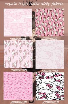 hello kitty wallpapers in pink and white with the name hello kitty on them