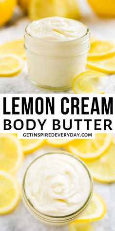 Body Butter Recipe Whipped, Creamy Body Butter, Body Butter Recipe, Lemon Cookie, Natural Skincare Recipes