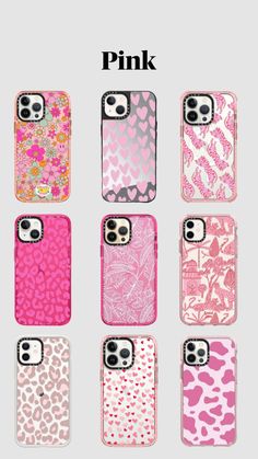 pink and leopard print cases for the samsung s6, iphone 6s, and galaxy s7