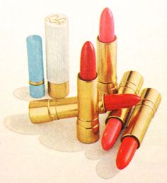 Vintage Red Lipstick, Lipstick Tattoo, 1960s Magazine, Bonne Bell, Retro Lifestyle, Lipstick Tattoos, Vintage Lipstick, Mid Century Fashion, Lipstick Case