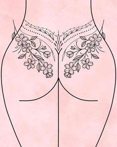 Feminine Tattoos, Floral Back Tattoos, Hip Thigh Tattoos, Tattoo Hals, Dope Tattoos For Women, Tattoo Design Book, Spine Tattoos, Elegant Tattoos, Dope Tattoos Floral Back Tattoos, Hip Thigh Tattoos, Tattoos For Black Skin, Dope Tattoos For Women, Tattoo Design Book, Spine Tattoos, Dope Tattoos