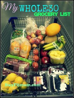 a shopping cart filled with lots of fresh fruits and vegetables