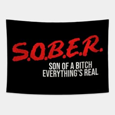 Sober Son of a Bitch Everything's Real -- Choose from our vast selection of tapestries to match with your desired size to make the perfect custom tapestry. Pick your favorite: Movies, TV Shows, Art, and so much more! Available in small, medium, large. Perfect for decorations in apartments, bedrooms, and dorm rooms. Try Quotes, Social Life Hacks, Dope Quotes, Sarcastic Quotes Funny, Very Funny Pictures, Twisted Humor, Deep Thought Quotes, Really Funny Pictures, Sarcastic Quotes