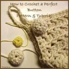 the crochet is being used to make a hat for someone's knitting project