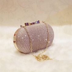 Shiny Handbags, Tas Lv, Tas Bahu, Metal Bow, Bow Clutch, Clutch Bag Wedding, Luxury Clutch, Crystal Clutch, Wedding Clutch