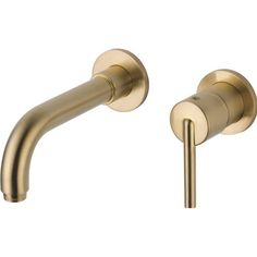 an image of two handles on a wall mounted faucet