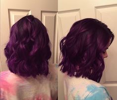 Pravana Purple, Red Purple Hair, Short Purple Hair, Purple Bob, Windows To The Soul, Wine Hair, Red Hair Inspo