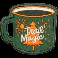 Trail Magic Embroidered Patch Patch Hiking Patches Display, Travel Patches Backpack, Patches On Hiking Backpack, Camping Patches, Landmark Poster, Scout Badges, Nature Stickers, Abstract Pattern Design