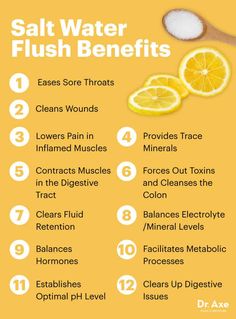 Salt Water Flush, Healthy Detox Cleanse, Full Body Detox, Healthy Detox, Natural Detox, Colon Cleanse, Fiber Foods, Body Detox, Detox Water