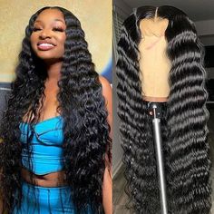 Category:Human Hair Lace Wig; Gender:wigs for black women; Wig Type:Natural Wigs; Occasion:Party  Evening,Vacation,Daily Wear; Age Group:Adults; Color Shade:Black; Density:180%,150%; Origin of Hair Donors:Brazilian Hair; Hair Material:Human Hair; Cap Construction:4x4x1 T Part Lace Front; Texture:Loose Deep Wave; Length:Long,Medium Length; Features:Pre-Plucked,Glueless,with Baby Hair; Listing Date:05/03/2022; Cap Circumference:; Front to Back:; Nape of Neck:; Side to Side Across Forehead:; Side t Blonde Hair Texture, Straight Hair Highlights, Loose Deep Wave, Straight Weave Hairstyles, Remy Human Hair Wigs, Frontal Hairstyles, Lace Front Human Hair Wigs, Lace Front Human Hair, Lace Hair