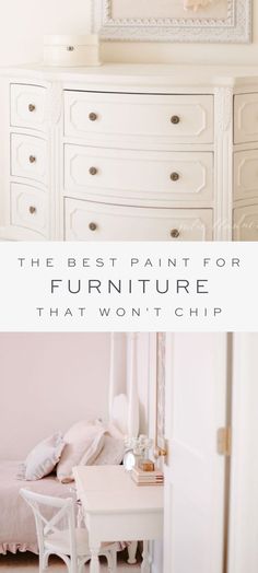 the best paint for furniture that won't chip in any color is white and it looks great