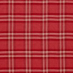 a red and white plaid fabric