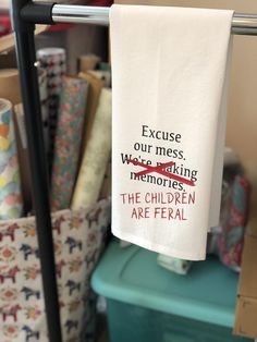 Funny Kitchen Towels, House Is A Mess, Funny Tea Towels, Kitchen Humor, Flour Sack Towels, Best Face Products, Sign I, Funny Signs, Kitchen Towels