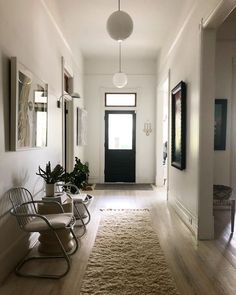 the hallway is clean and ready for us to use as an office or living room