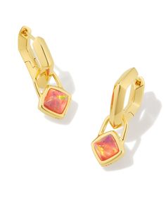 Simple yet chic, these heirloom-quality huggies are ready to refresh your ear stack. The Greer 18k Gold Vermeil Huggie Earrings in Peach Kyocera Opal feature an angular silhouette mirroring the cushion cut of its opal charms, which you can remove when you’re looking for something more minimal. Metal 18k Yellow Gold Vermeil What is Vermeil? Vermeil (that’s pronounced ver-may) is a gold plating technique that dates back to the 19th century. While other jewelers plate over less durable metals, our vermeil starts with a Sterling Silver base and is plated with just over 2.5 microns of 18k Gold to create a more timeless piece, worthy of the Demi-Fine name. How to Care for Demi-Fine Jewelry Material Peach Kyocera Opal Closure Ear Post Size 0.63" Outside Diameter, 0.52"L X 0.33"W CharmDue to the o Plating Techniques, Ear Stack, Demi Fine Jewelry, Huggie Earrings, Huggies Earrings, Unique Earrings, Cushion Cut, Cute Jewelry