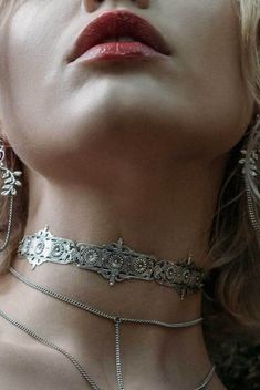 Regal Rose, Marvel Oc, Silver Choker, Her Eyes, Fantasy Jewelry