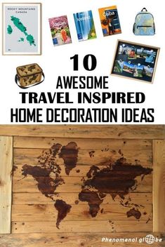 the top 10 awesome travel inspired home decoration ideas for your house or office in this postcard style photo collage