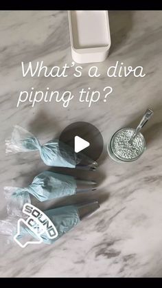 what's a diyva piping tip? with some baking utensils