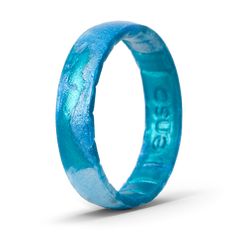 Ladies love the thin Deep Sea silicone ring from Enso Rings. The design features gorgeous waves of shimmery blue and green. Shop the Earth Day collection now! Sea Ring, Enso Rings, Sea Rings, Silicone Wedding Band, Silicone Ring, Jewelry Boards, Silicone Rings, Unique Wedding Bands, Flexible Design