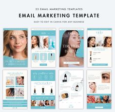 Beauty Wellness Skincare Email Template | Email Marketing Template | Sale Email Marketing | Email Newsletter Template | Klaviyo Email Template | Mailchimp Email Template | Email Template | Canva Email Template | Email Series Want a custom and more personalized email marketing template for your business? Click here: https://www.etsy.com/listing/1747635446/custom-email-marketing-templates Love this template, but need it for your Instagram? https://www.etsy.com/listing/1774471388/35-esthetician-ins Free Beauty Samples Mail, Sale Email Marketing, Wellness Skincare, Mailing Design, Email Template Mailchimp, Esthetician Instagram, Sale Email, Email Newsletter Template, Email Marketing Template