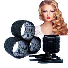 PRICES MAY VARY. EASY TO USE AND CARRY: The Velcro hair curlers give your hair a charismatic volume with curls or bounce. Lightweight and portable hair rollers are easy to use and handle with amazing gorgeous results with no harms. Transform your locks into a stunning masterpiece with our easy-to-use heatless hair curler - achieve salon-worthy results from the comfort of your own home!Welcome to our Mirzian Hair ROLLERS collection - the ultimate solution for achieving stunning and healthy curls with ease! We believe that every woman deserves to have gorgeous, bouncy locks without having to compromise on hair health or spend a fortune on expensive styling tools. That's why we have designed our Velcro hair rollers to be suitable for all hair types and create a natural effect that will leave Heatless Hair Rollers, Velcro Curlers, Velcro Hair Rollers, Short Hair Curls, Curlers For Long Hair, Healthy Curls, Hair Curlers Rollers, Curling Tools, Long And Short Hair