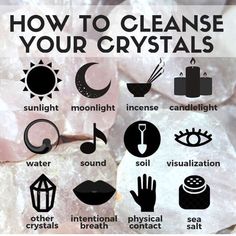 an image of how to clean your crystals