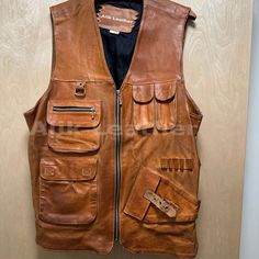 Handmade Leather Vest Vintage Brown Real Leather Vest Leather Best For Motorcycle Bikers Original Leather Vest Waistcoat for Men, Mens gifts *return policy* We do not compromise on quality and comfort. Return and Refund Policy: This item includes a 100% Money Back Guarantee! If you are not completely satisfied with your purchase for any reason, you received damaged, faulty product or you did not receive the size that you originally ordered, just send it back to our return address and we will iss Vintage Leather Vest, Biker Vest, Vest Waistcoat, Mens Vests, Custom Jacket, Leather Work, Vest Outfits, Leather Vest, Gentleman Style