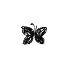 a black and white photo of a butterfly